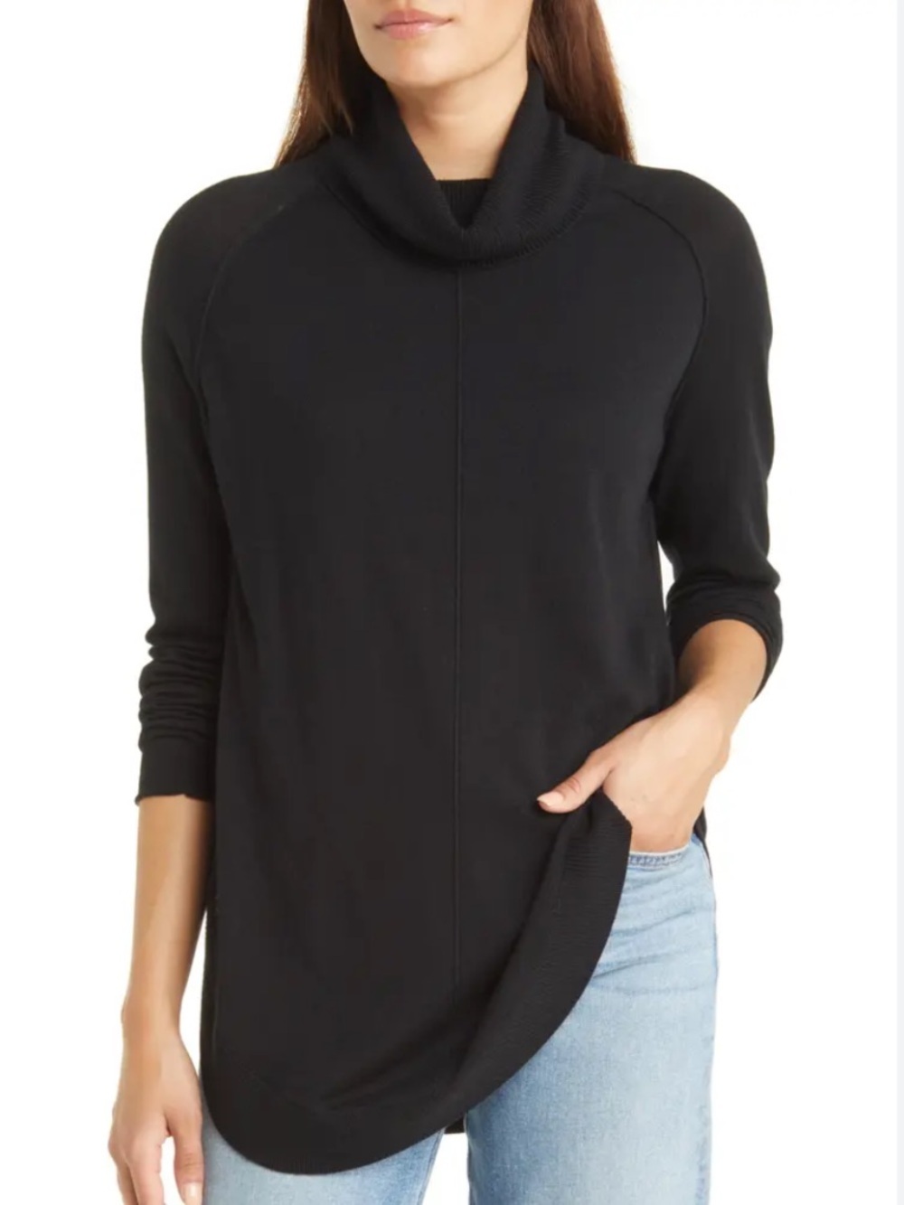 Caslon Waffle Turtle Neck